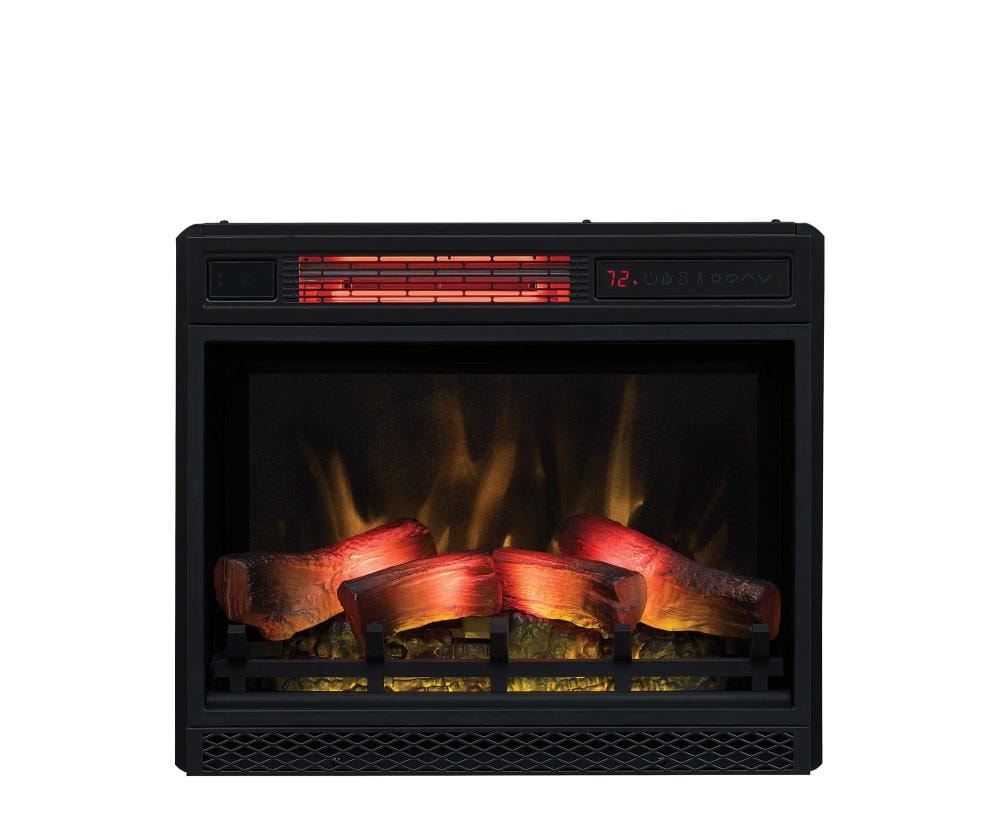 ClassicFlame 23.6-in W Black Infrared Quartz Electric Fireplace 23II042FGL