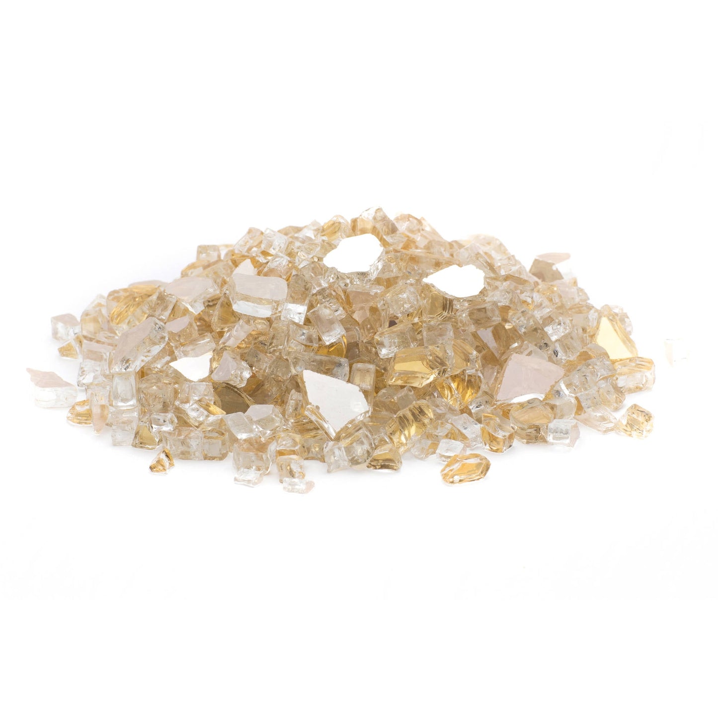 1/4" 20 lb. Gold Reflecitive Fire Glass