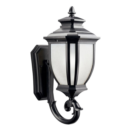 Kichler Salisbury 1 -Light 19.25-in H Black Hardwired Outdoor Wall Light 1253742