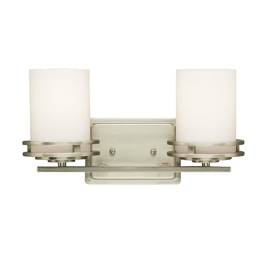 Kichler Hendrik 14.5-in 2 -Light Brushed Nickel Modern/contemporary Vanity light 1252310
