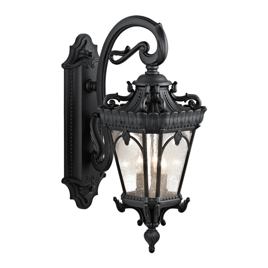 Kichler Tournai 3 -Light 29-in H Black Hardwired Outdoor Wall Light 1253770