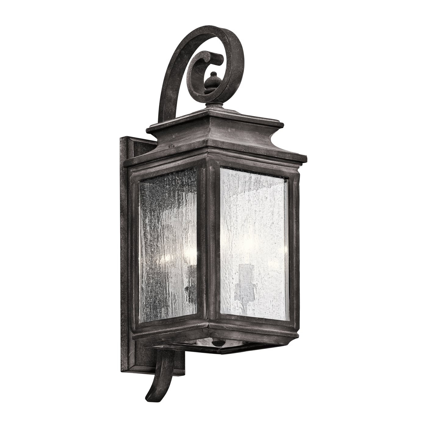 Kichler Wiscombe Park 3 -Light 21.75-in H Gray Hardwired Outdoor Wall Light 1253668