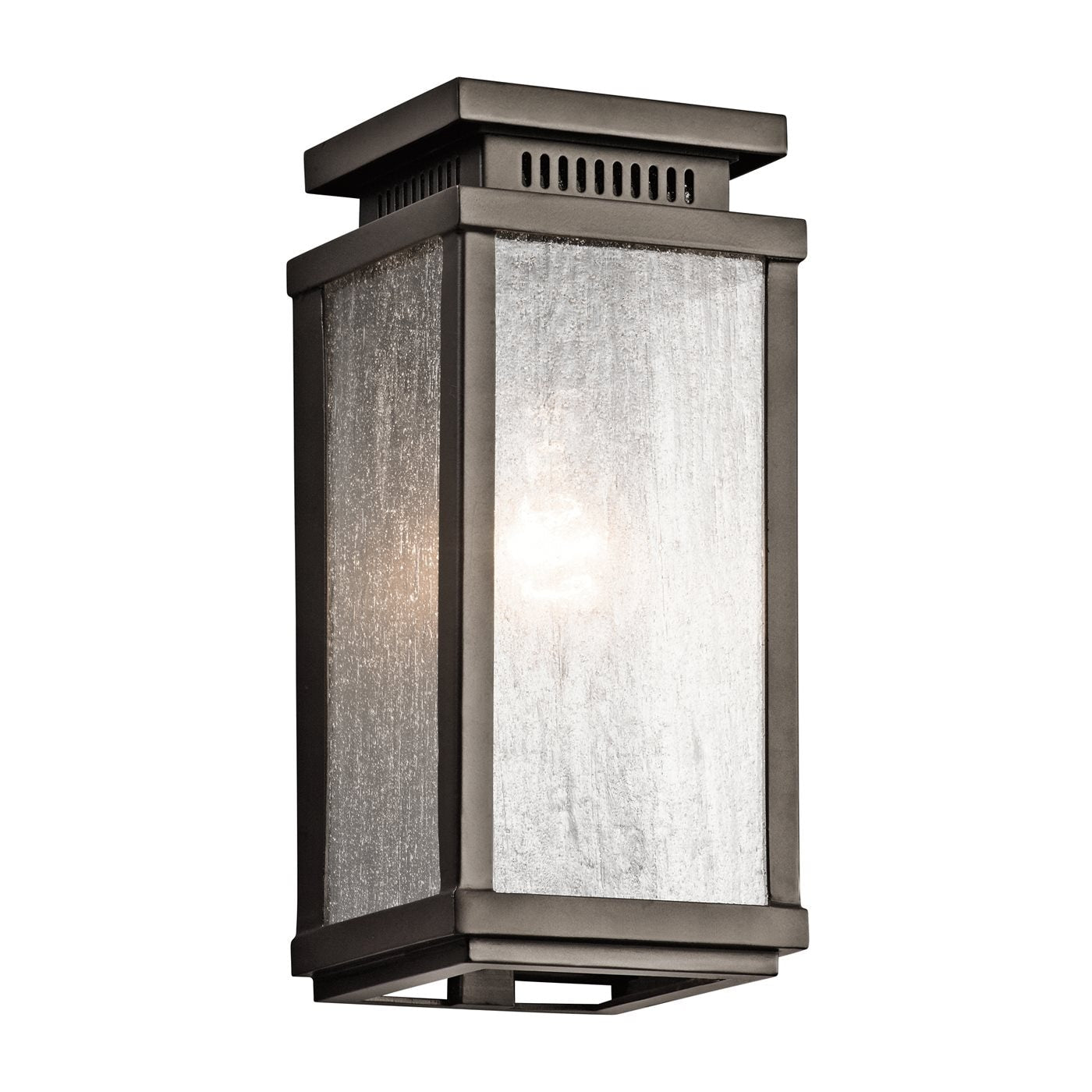 Kichler Manningham 1 -Light 10.75-in H Antique Bronze Hardwired Outdoor Wall Light 1253636