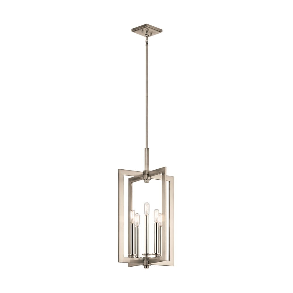 Kichler Cullen 5 -Light Classic pewter Modern/contemporary Geometric Medium Hanging Pendant light 1253311