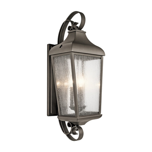 Kichler Forestdale 3 -Light 30.75-in H Bronze Hardwired Outdoor Wall Light 1253960