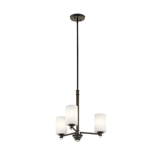 Kichler Joelson 3 -Light Bronze Transitional For Use in Dining Rooms, Foyers, Kitchens, Living Rooms Chandelier 1252761