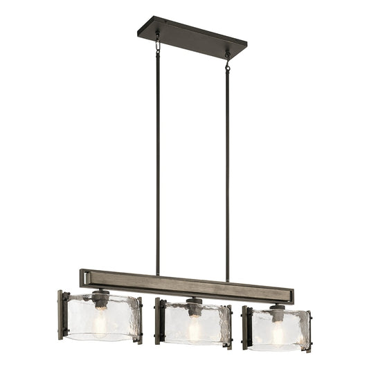 Kichler Aberdeen 3 -Light Bronze Farmhouse For Use in Bedrooms, Dining Rooms, Foyers, Kitchens, Living Rooms Chandelier 1252844