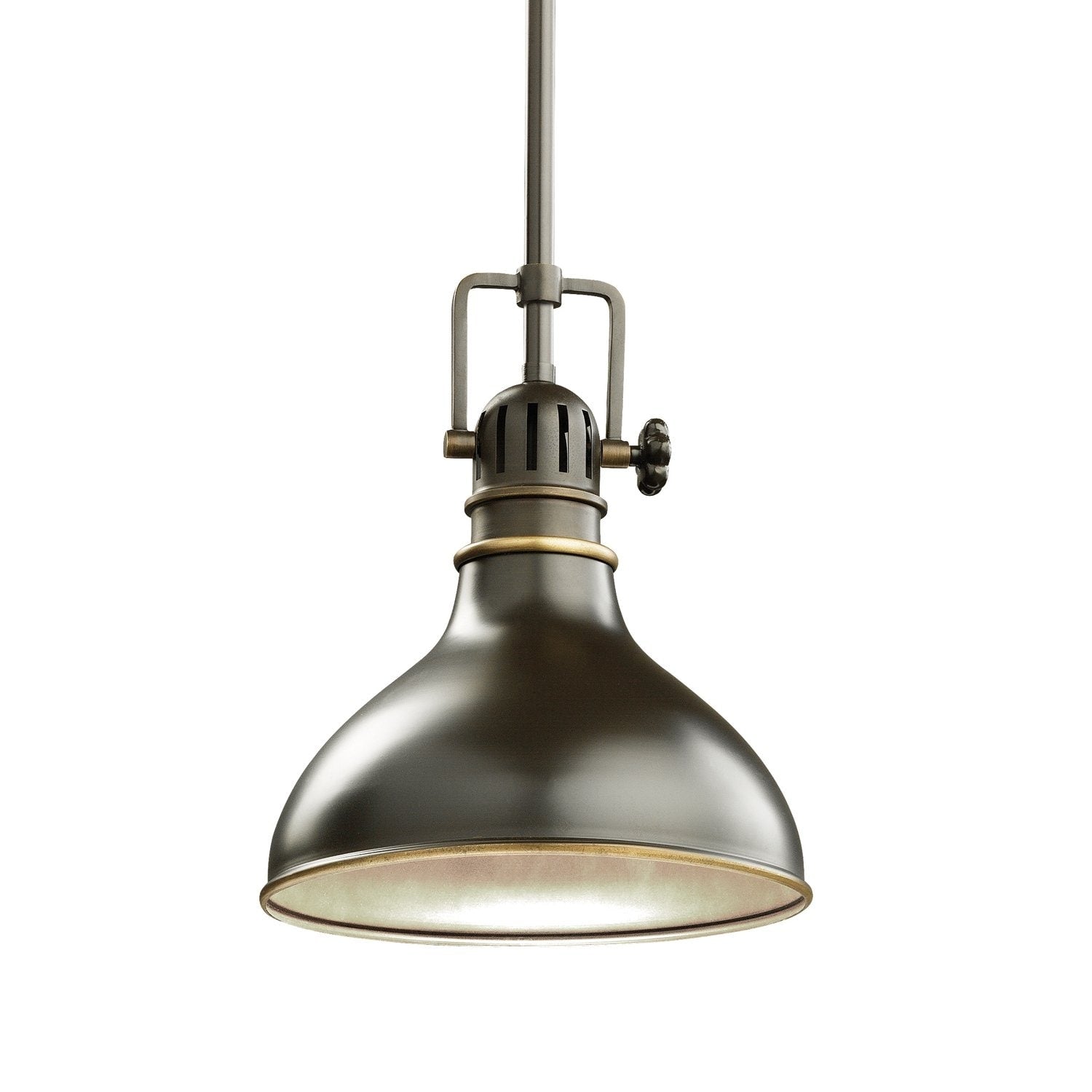 Kichler Hatteras Bay 1 -Light Olde Bronze Transitional Lantern Mini Hanging Pendant light 1253077