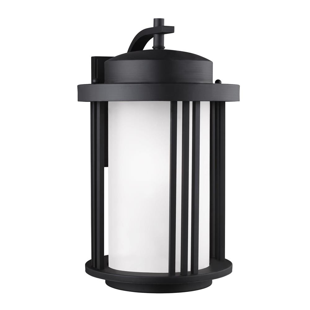 Generation Lighting Crowell 1 -Light 19.56-in H Black Hardwired Dark Sky Outdoor Wall Light