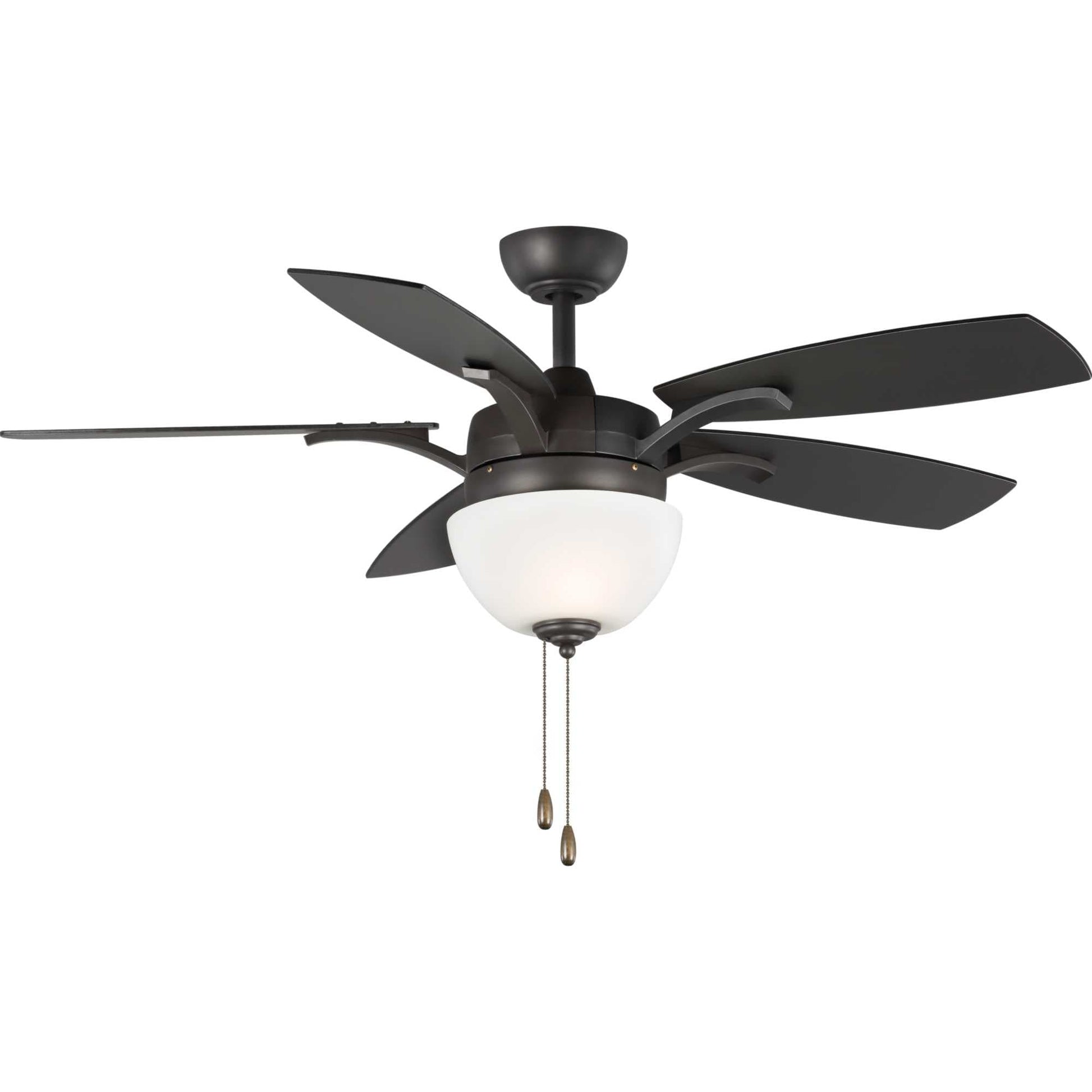 Progress Lighting Olson 52-in Graphite with Graphite, Walnut Blades Ceiling Fan With Light ( 5 -Blade ) 1264290