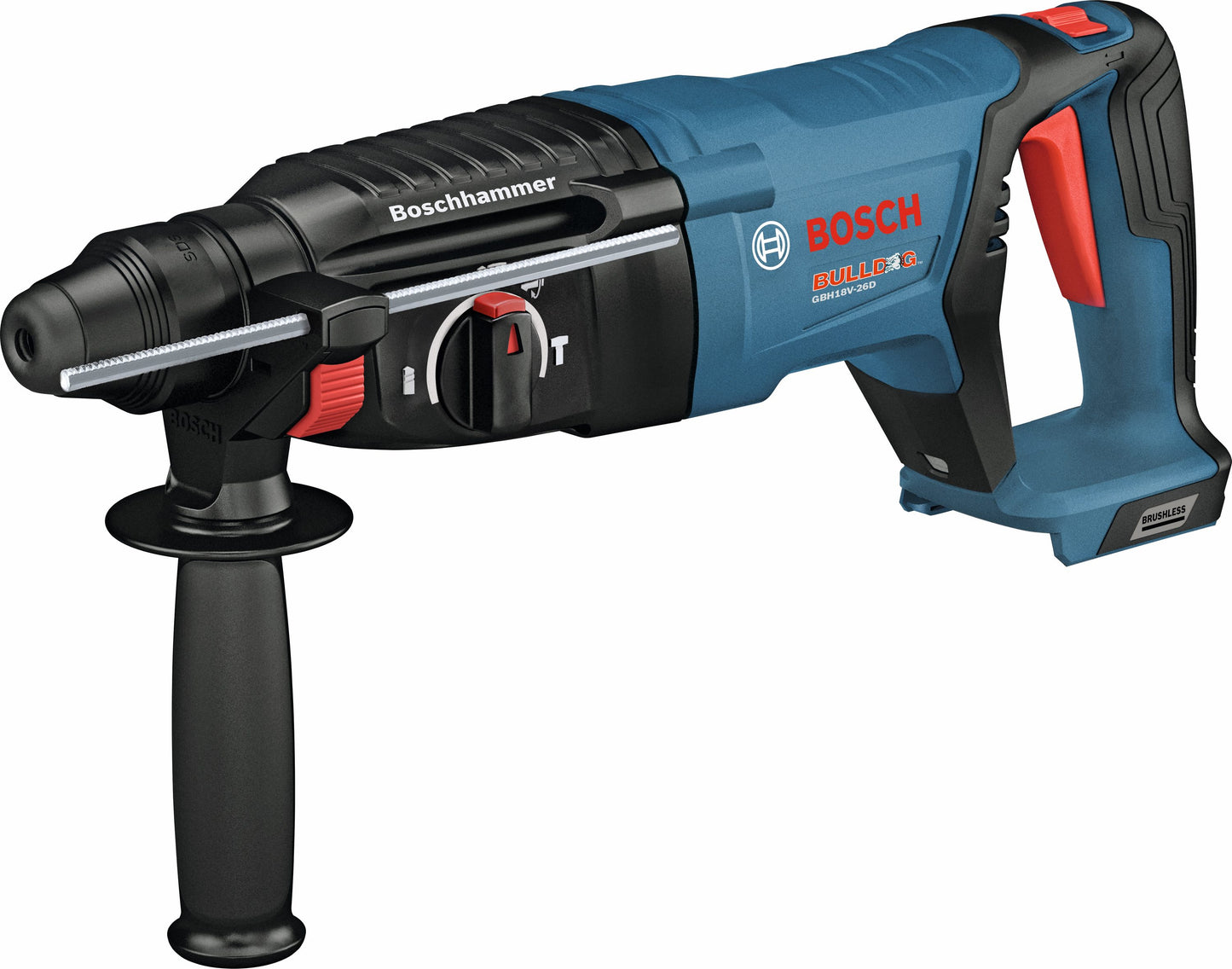 Bosch Bulldog 18-volt 8-Amp Sds-plus Variable Speed Cordless Rotary Hammer Drill (Bare Tool) GBH18V-26DN