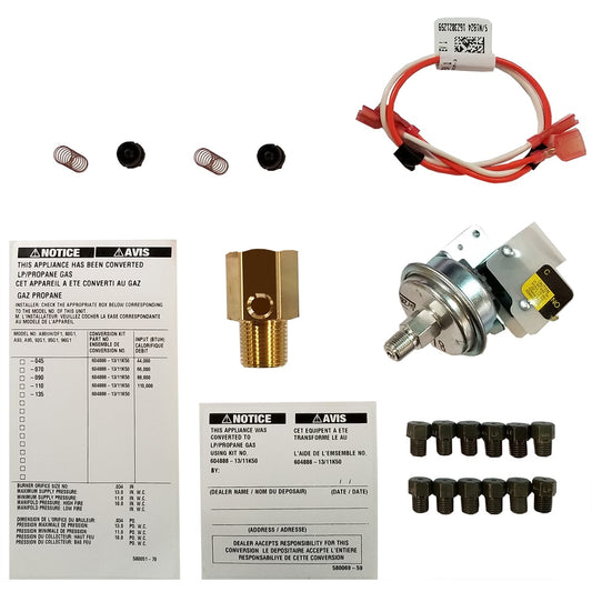 ROYALTON LP Conversion Kit for 2-Stage Gas Furnaces - Multiple Colors/Finishes - Compatible with ROYALTON 80G2 and 95G2 Models - Easy Installation 11K48