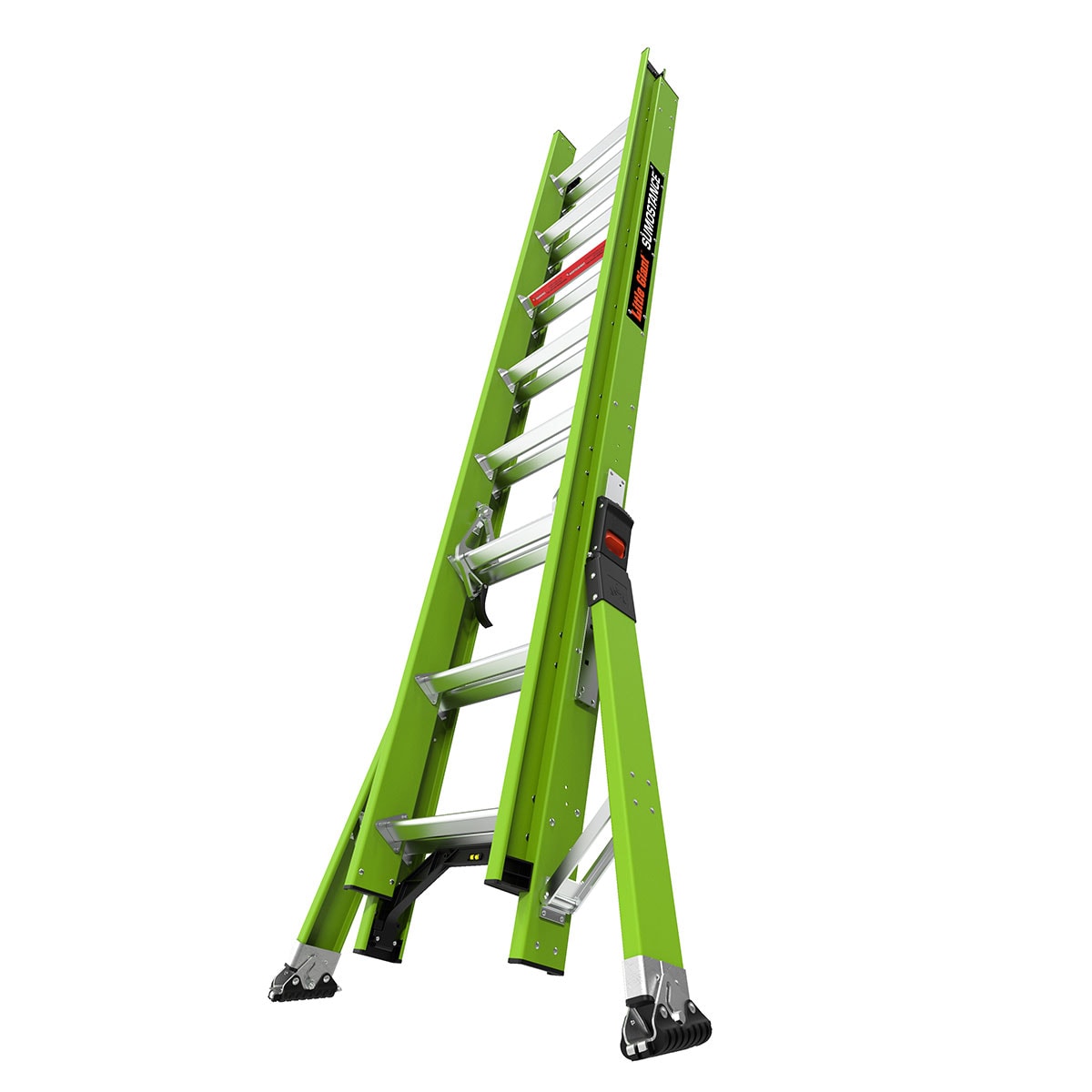Little Giant Ladders Sumostance M16 16-ft Fiberglass Type 1a- 300-lb Load Capacity Telescoping Extension Ladder 18816