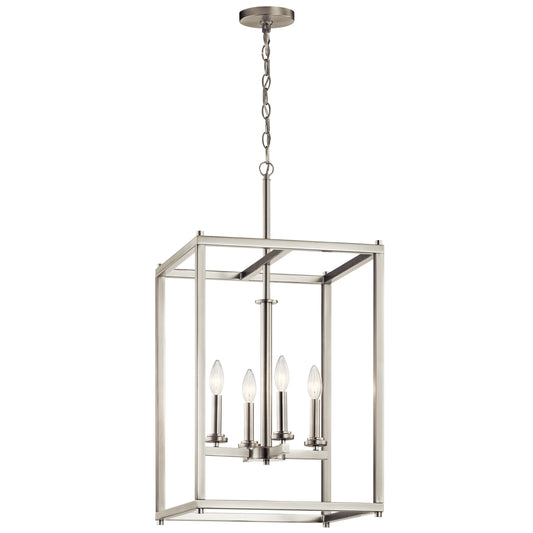 Kichler Crosby 4 -Light Brushed Nickel Modern/contemporary Cylinder Large Hanging Pendant light 1331819