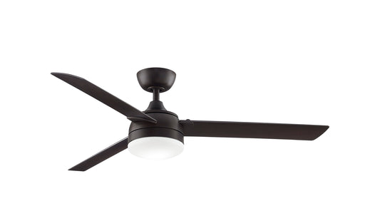 Fanimation Xeno Wet 56-in Integrated LED Outdoor Dark Bronze with Dark Bronze Blades Propeller Ceiling Fan With Light - Remote Included ( 3 -Blade ) 1391722