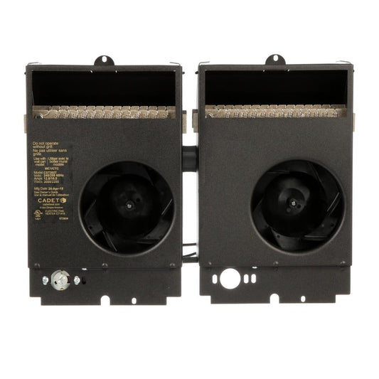 Cadet Com-Pak Twin Up to 4000-Watt 208/240-Volt Fan Heater (14.5-in L x 11.25-in H Grille) 67532