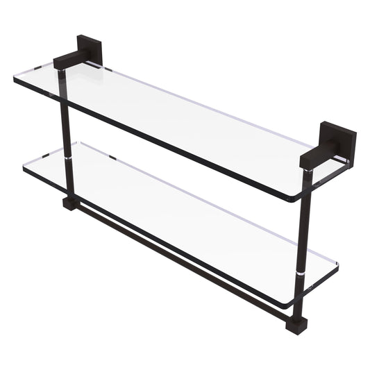 Allied Brass Montero Oil-rubbed Bronze 2 -Tier Wall mount Bathroom Shelf ( 22-in x 11.7-in x 5-in )