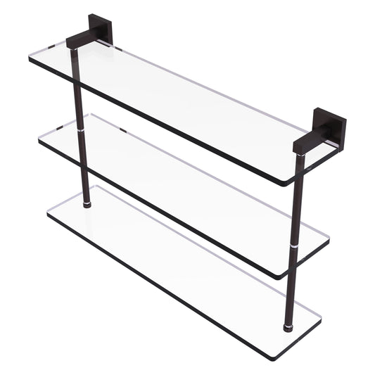 Allied Brass Montero Antique Bronze 3 -Tier Wall mount Bathroom Shelf ( 22-in x 14.9-in x 5-in )