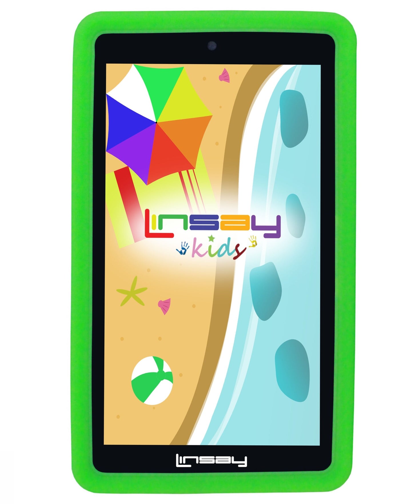 LINSAY 7-in 64 GB Android 13 Wi-fi Only Tablet with Case Included F7XHDKIDSGREEN