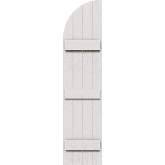Ekena Millwork 21.5-in W x 93-in H Primed Paintable/Stainable Board and batten Exterior Shutters ( 2 -Pack )