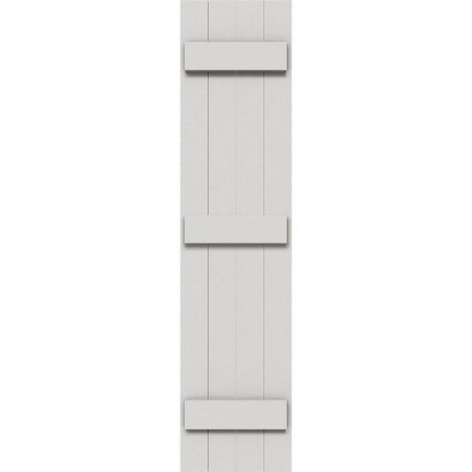 Ekena Millwork 21.5-in W x 74-in H Primed Paintable/Stainable Board and batten Exterior Shutters ( 2 -Pack )