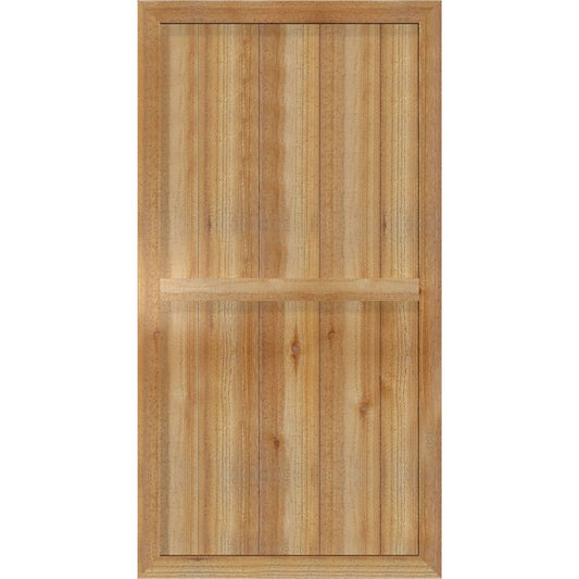 Ekena Millwork 26.875-in W x 51-in H Unfinished Paintable/Stainable Board and batten Framed Wood Exterior Shutters ( 2 -Pack )