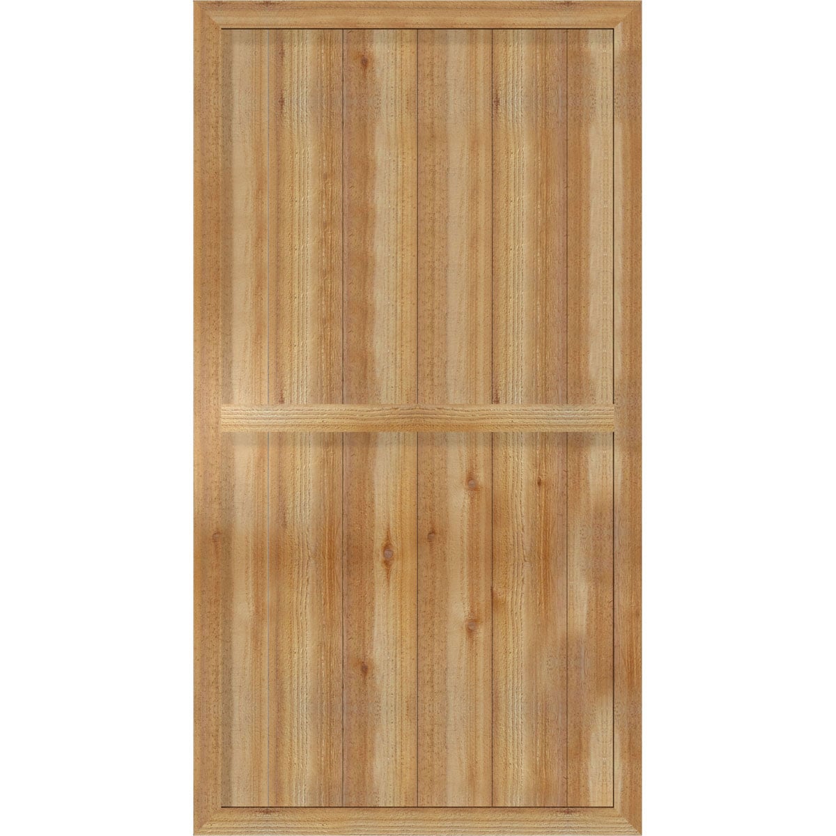 Ekena Millwork 32.25-in W x 60-in H Unfinished Paintable/Stainable Board and batten Framed Wood Exterior Shutters ( 2 -Pack )