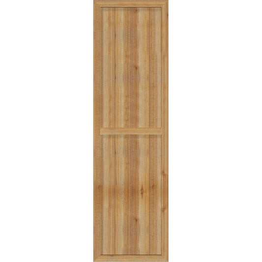 Ekena Millwork 21.5-in W x 75-in H Unfinished Paintable/Stainable Board and batten Framed Wood Exterior Shutters ( 2 -Pack )