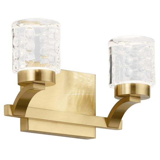 elan Rene 11.5-in 2 Light Gold Integrated LED Modern/contemporary Bathroom Vanity light