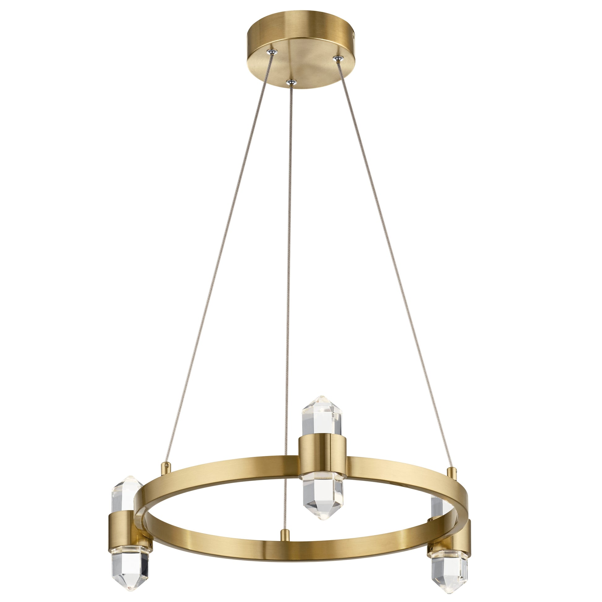 Kichler Arabella 6 -Light Gold Modern/contemporary Integrated LED For Use in Bedrooms, Dining Rooms, Foyers, Kitchens, Living Rooms Chandelier 1958976