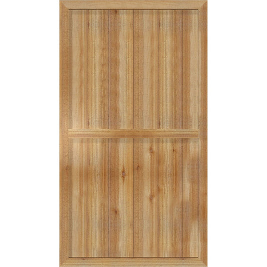 Ekena Millwork 32.25-in W x 58-in H Unfinished Paintable/Stainable Board and batten Framed Wood Exterior Shutters ( 2 -Pack )