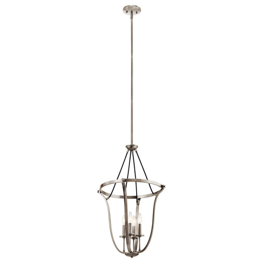 Kichler Thisbe 4 -Light Classic Pewter Traditional Lantern Large Hanging Pendant light 1958880