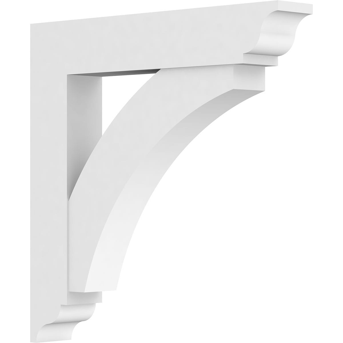 Ekena Millwork Standard ThortonGrade 5-in x 36-in x 36-in Off-white PVC Standard bracket