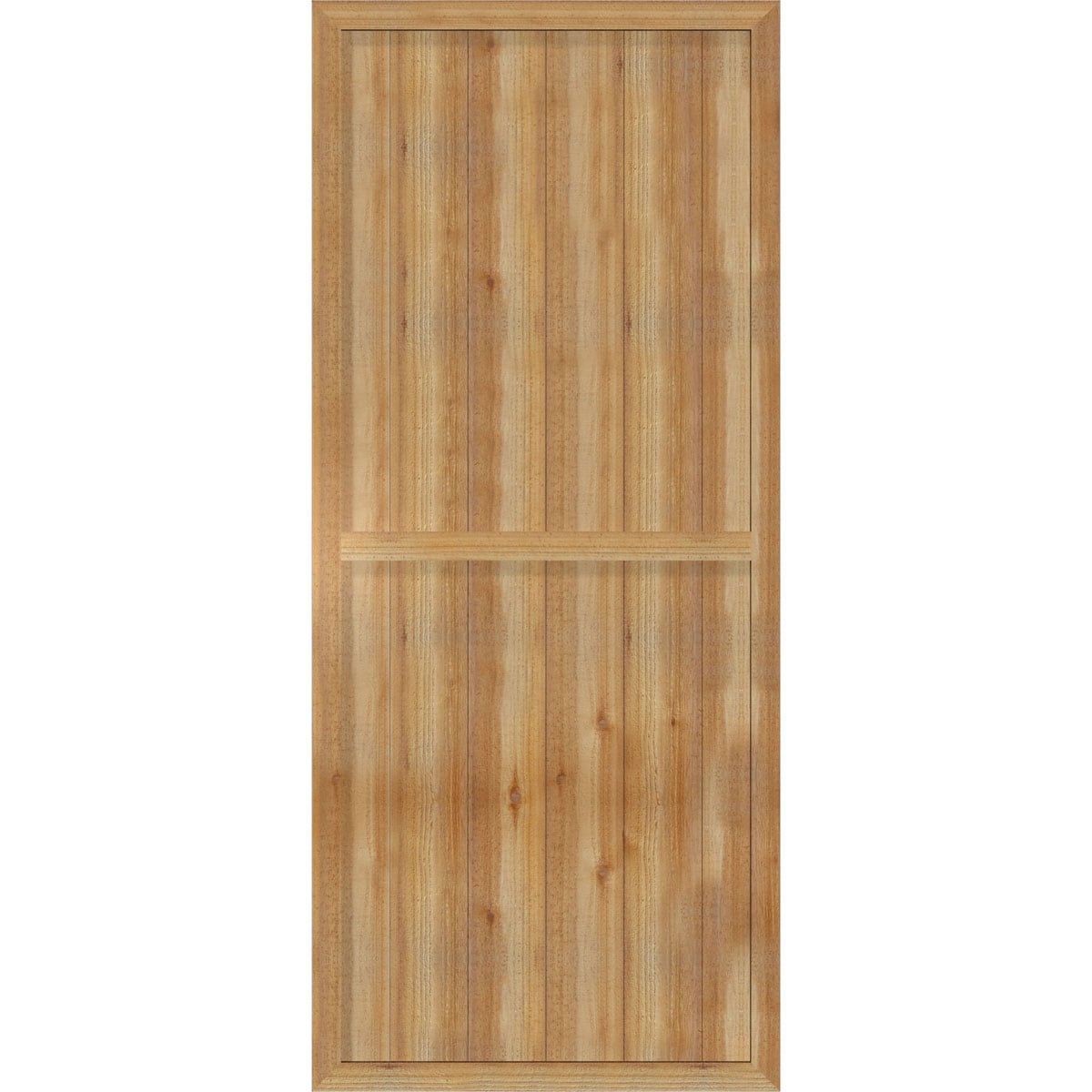 Ekena Millwork 32.25-in W x 75-in H Unfinished Paintable/Stainable Board and batten Framed Wood Exterior Shutters ( 2 -Pack )