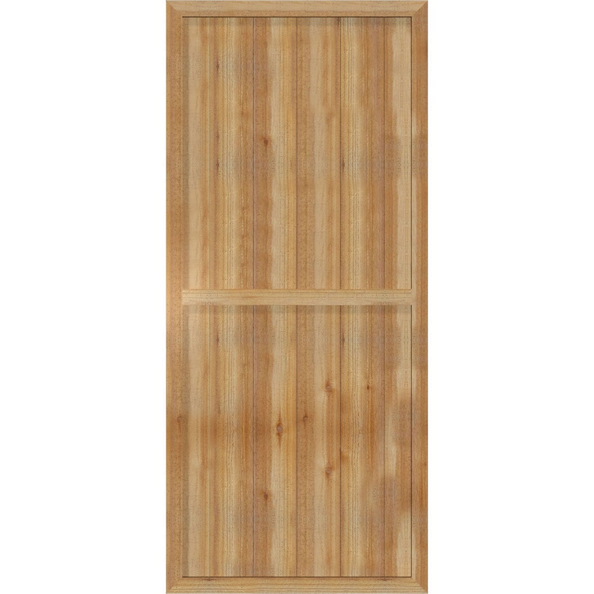 Ekena Millwork 32.25-in W x 73-in H Unfinished Paintable/Stainable Board and batten Framed Wood Exterior Shutters ( 2 -Pack )