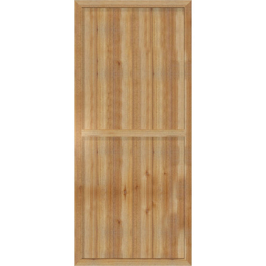 Ekena Millwork 32.25-in W x 73-in H Unfinished Paintable/Stainable Board and batten Framed Wood Exterior Shutters ( 2 -Pack )