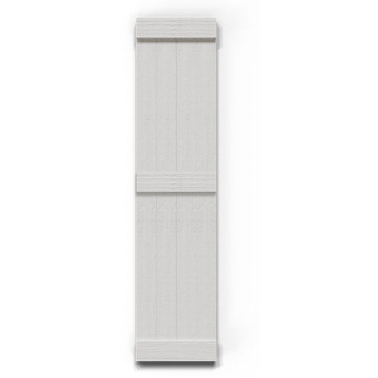 Ekena Millwork 21.5-in W x 89-in H Primed Paintable/Stainable Board and batten End batten Exterior Shutters ( 2 -Pack )