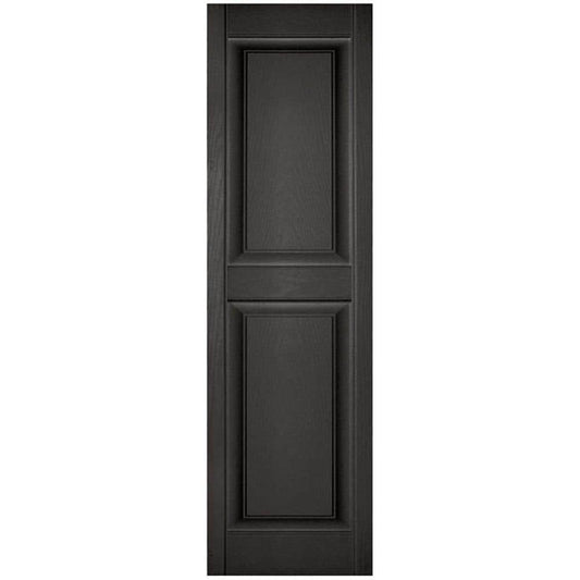 Ekena Millwork 12-in W x 63-in H Musket Brown Raised panel Exterior Shutters ( 2 -Pack )