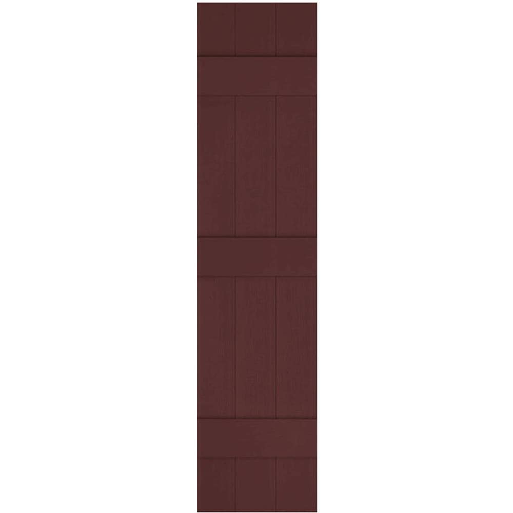 Ekena Millwork 14-in W x 59-in H Bordeaux Board and batten Exterior Shutters ( 2 -Pack )