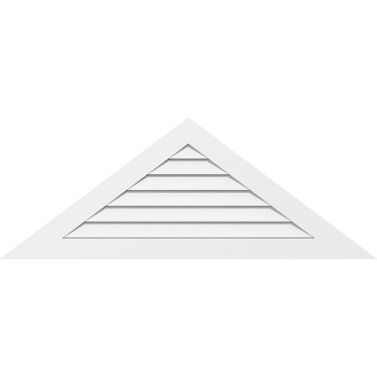 Ekena Millwork 84-Inches x 21-Inches Off-white Triangle PVC Gable Louver Vent
