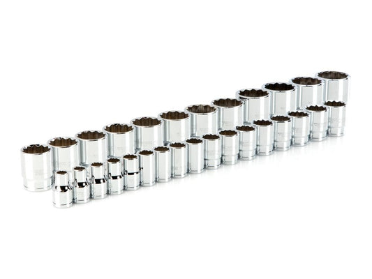 TEKTON 1/2-in Drive Metric Shallow Socket Set (29-Pieces) SHD92012