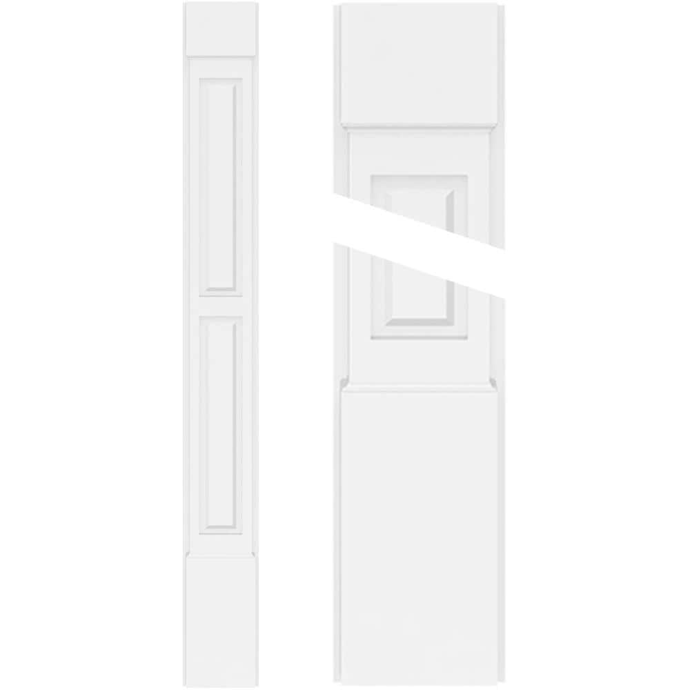 Ekena Millwork PVC Pilaster 4-in x 9-ft Unfinished PVC Pilaster Entry Door Casing Accent