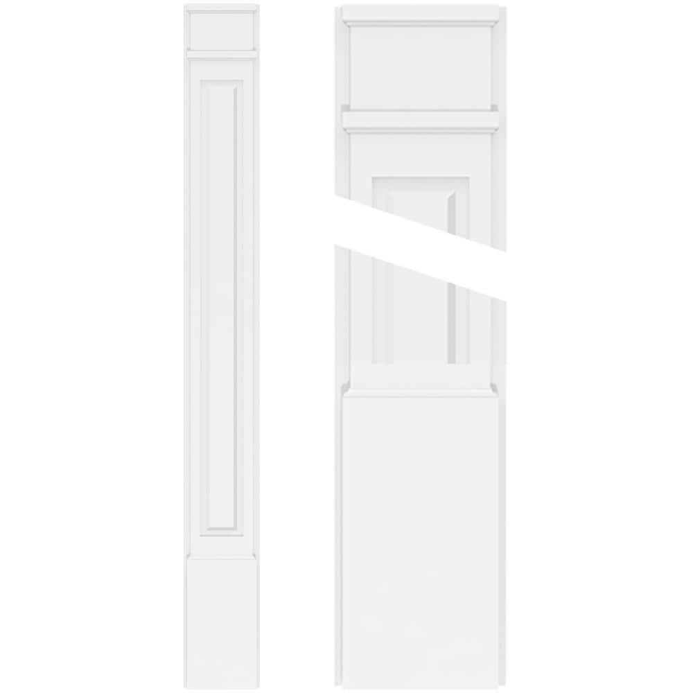 Ekena Millwork PVC Pilaster 12-in x 8-ft Unfinished PVC Pilaster Entry Door Casing Accent
