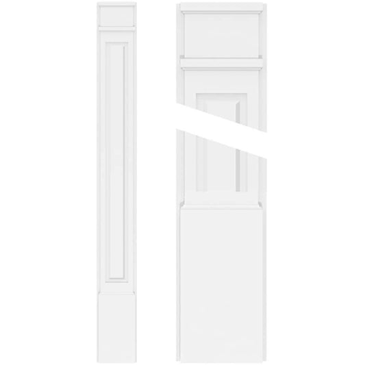 Ekena Millwork PVC Pilaster 12-in x 8-ft Unfinished PVC Pilaster Entry Door Casing Accent