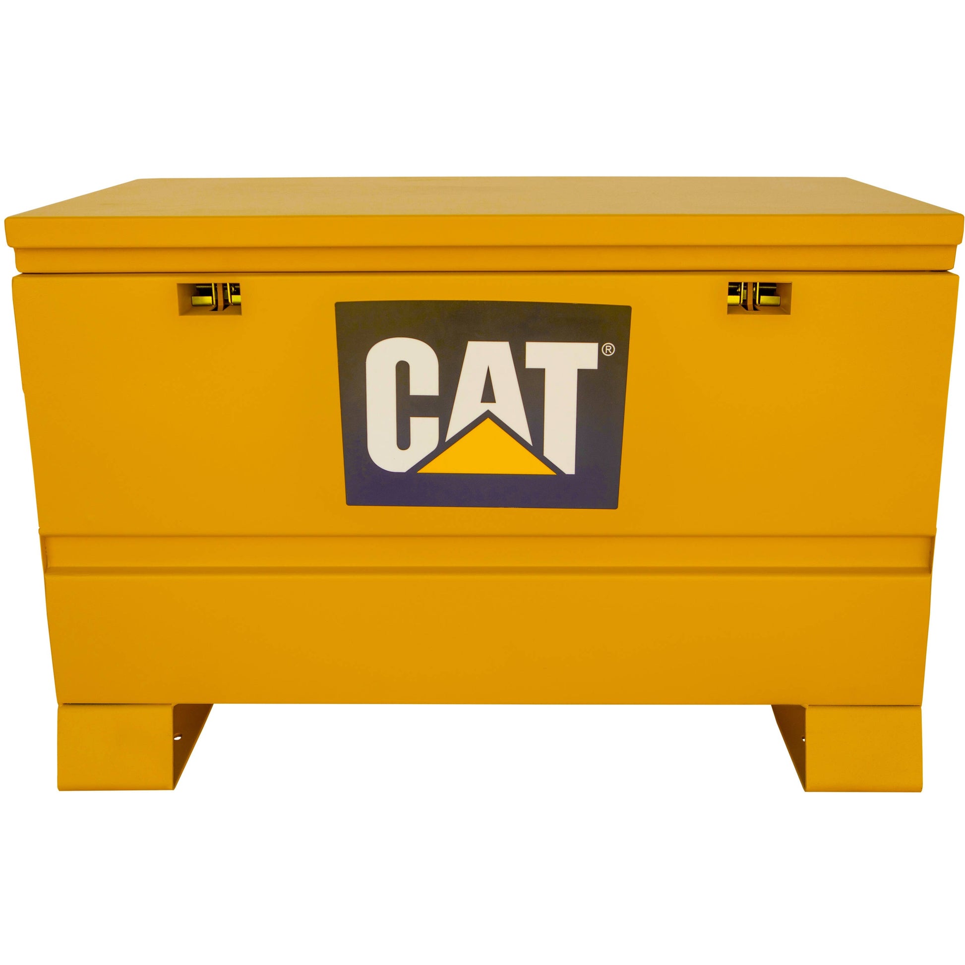 Cat Double Padlocked Jobsite Box 36-in W x 36-in L x 23.75-in H Orange Steel Jobsite Box CT28R