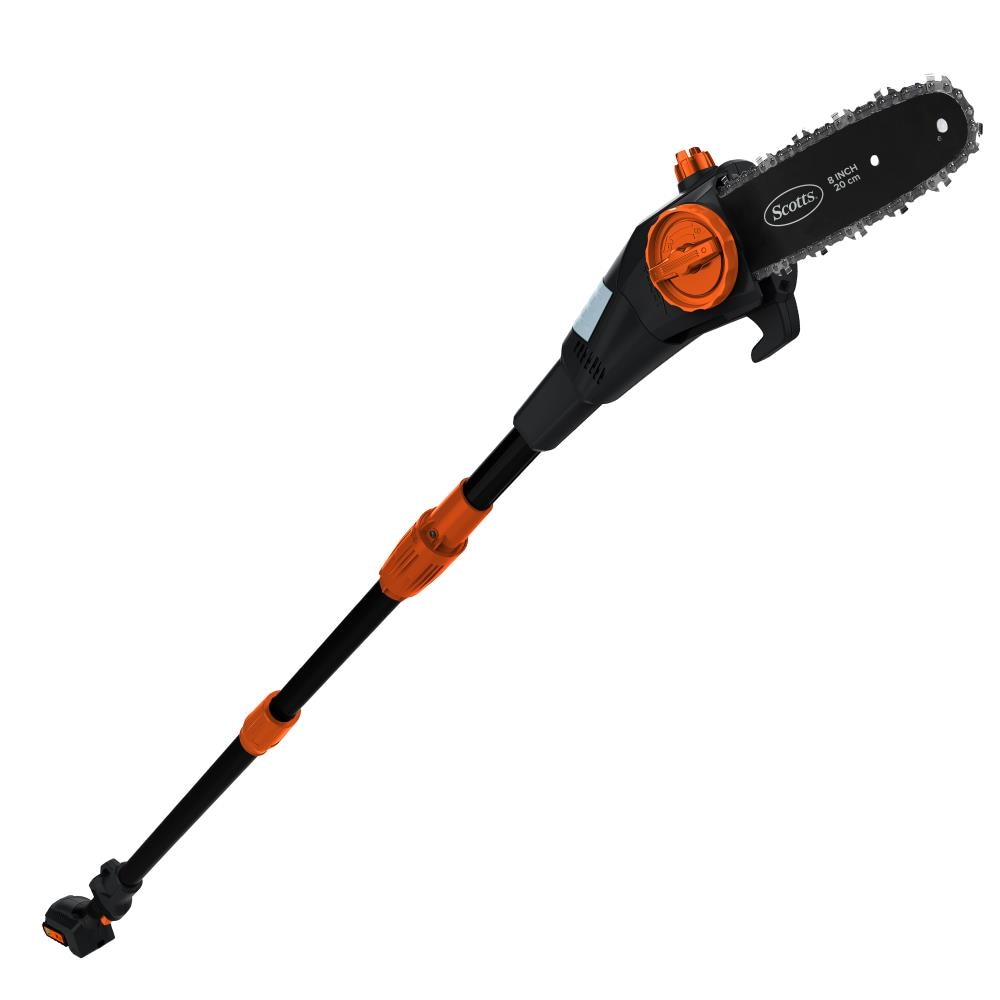 Scotts 20-volt 8-in 2 Ah Battery Pole Saw (Battery and Charger Included) LPS40820S