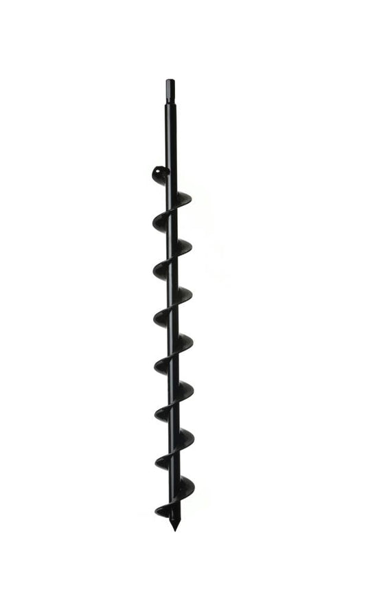 Power Planter USA 24-in Bulb Auger with 5/8-in Steel Shaft and 2-in Diameter for Digging Holes up to 23-in Deep and 2-in Wide 224H