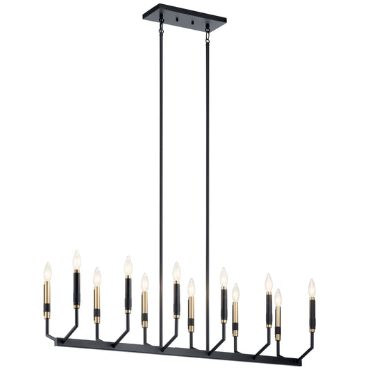 Kichler Armand 12 -Light Black Modern/contemporary For Use in Bedrooms, Dining Rooms, Kitchens, Living Rooms Chandelier 2854250