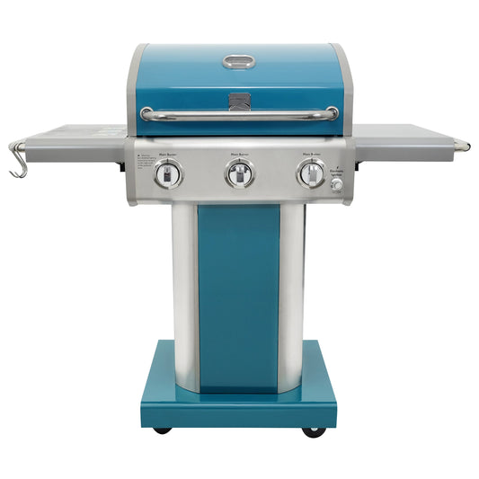 Kenmore Teal 3-Burner Liquid Propane Gas Grill PG-4030400LD-TL