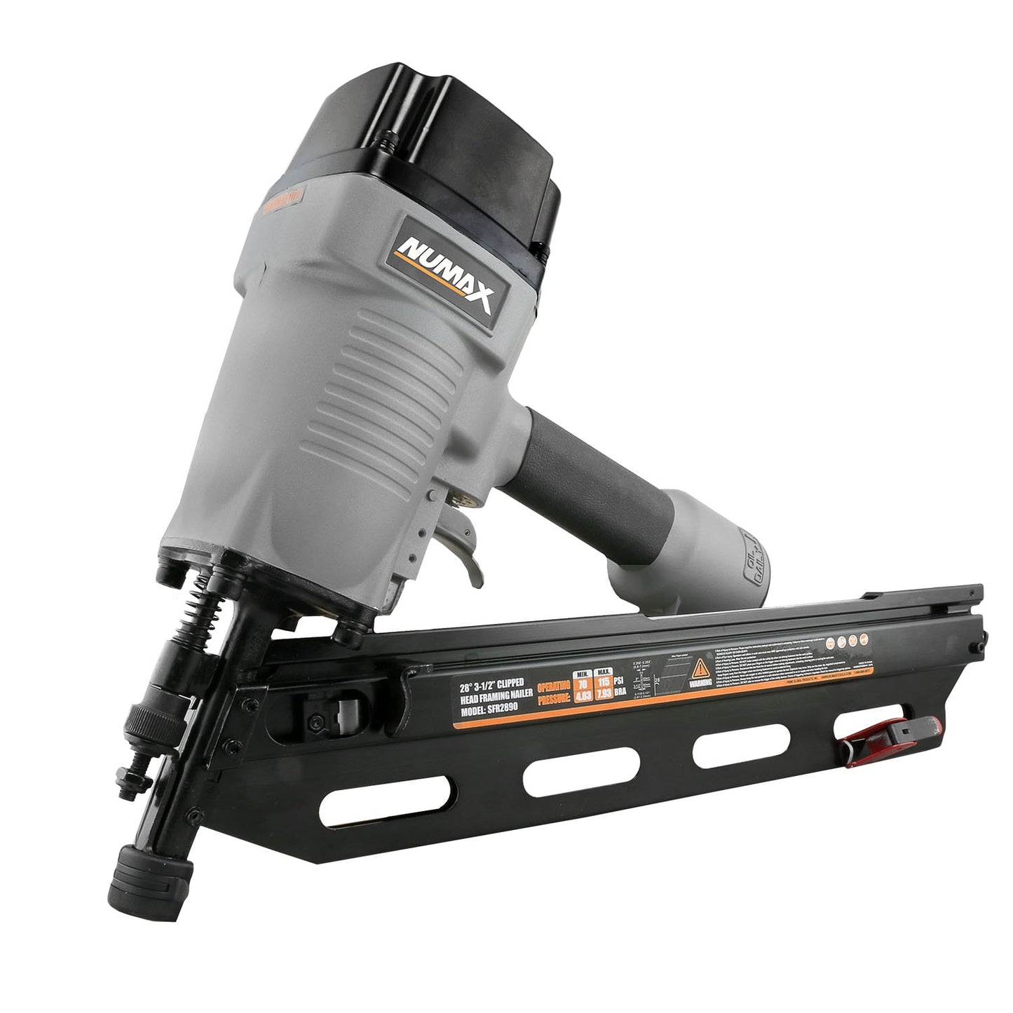 Numax Clipped Head 3.5-in 28-Degree Pneumatic Framing Nailer SFR2890